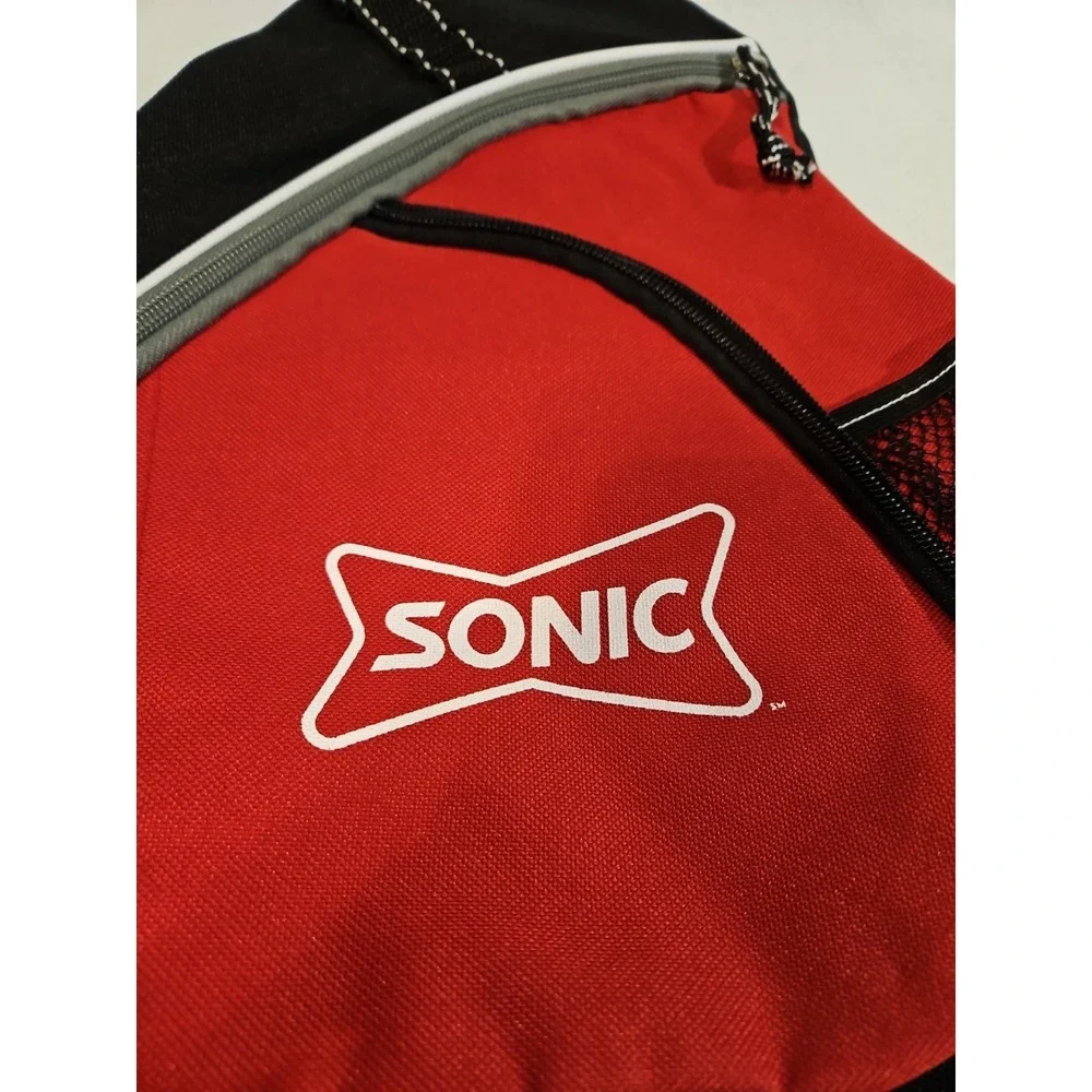 one strap backpack Sonic Drive In‎ Sling Bag Red 15